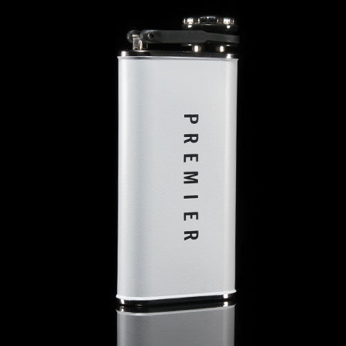 Premier 8 oz Icon Flask White