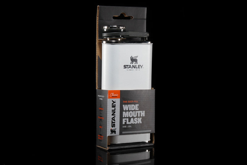 Premier 8 oz Icon Flask White