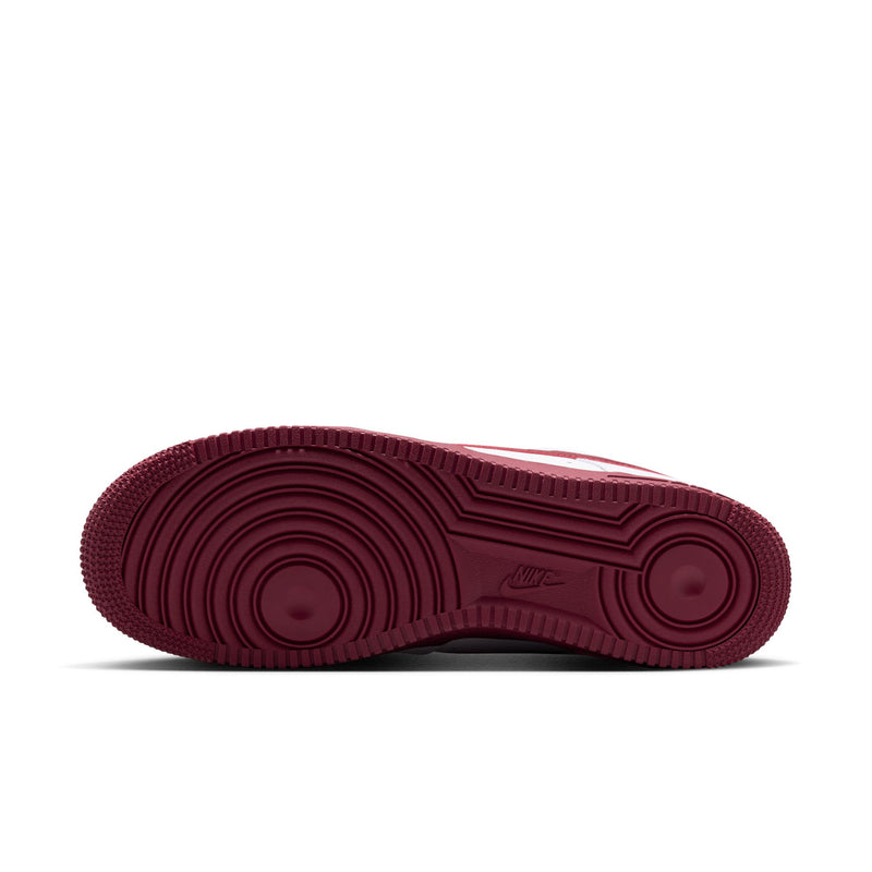 Rubber outsole for men's Nike Air Force 1 low-top sneakers, dark Team Red tread