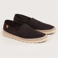 Alva - Black Perforated Suede