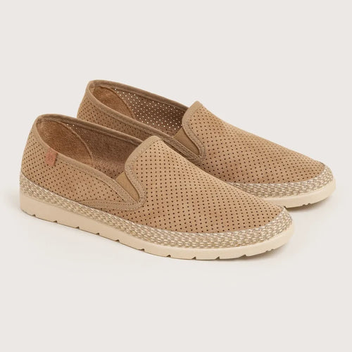 Alva - Camel Perforated Suede