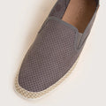 Alva - Grey Perforated Suede
