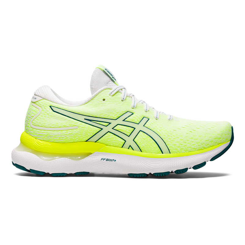 Asics Gel Nimbus 24 - White - Velvet Pine