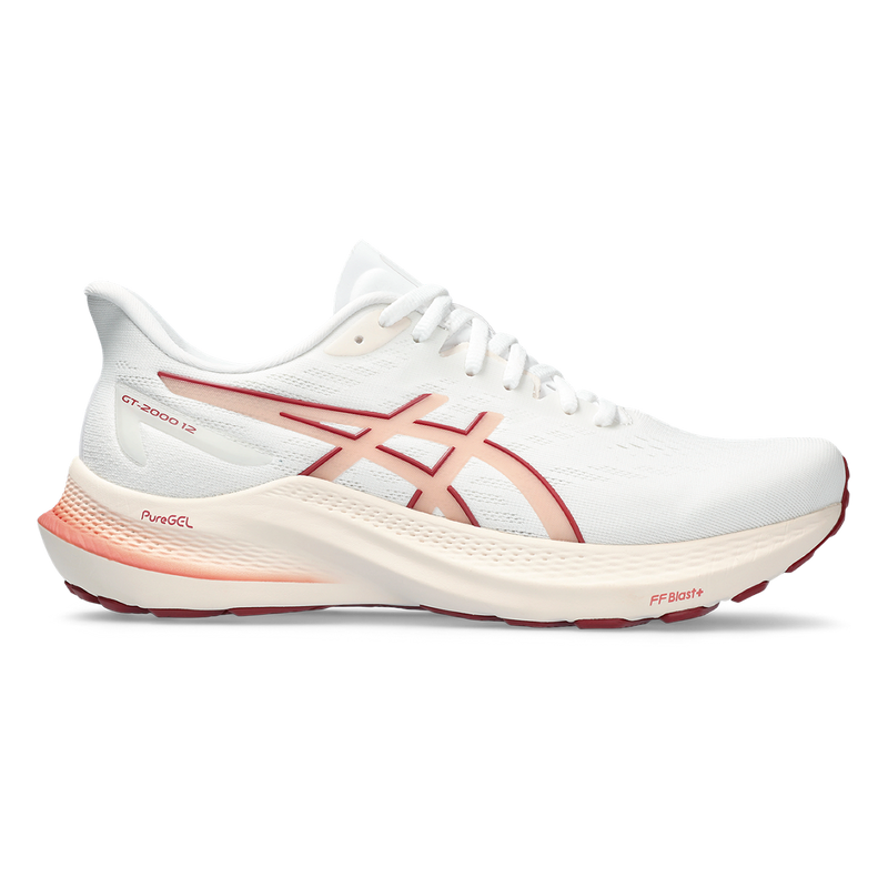 Asics GT 2000 12 - White - Light Garnet