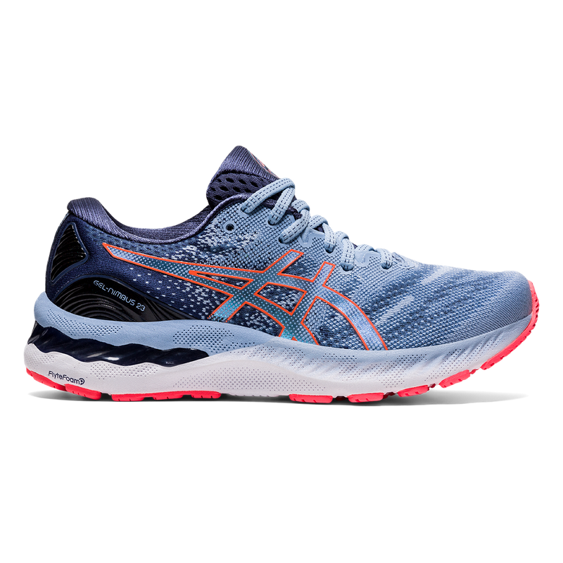 Asics Nimbus 23 - Mist - Blazing Coral