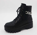 Platform Chunky Heels Ankle Punk Boots Black | Shoe Time