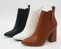 Bamboo SETTING-01 side cut out pointy toe bootie w/insert heel