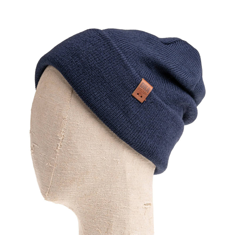 Bedford Smooth Knit Beanie - Navy - DNA Footwear