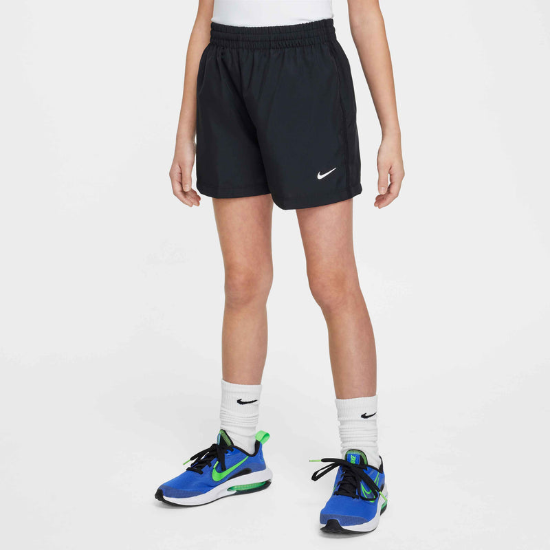 Big Kids' Multi Dri-FIT 4" Woven Shorts in Black/White