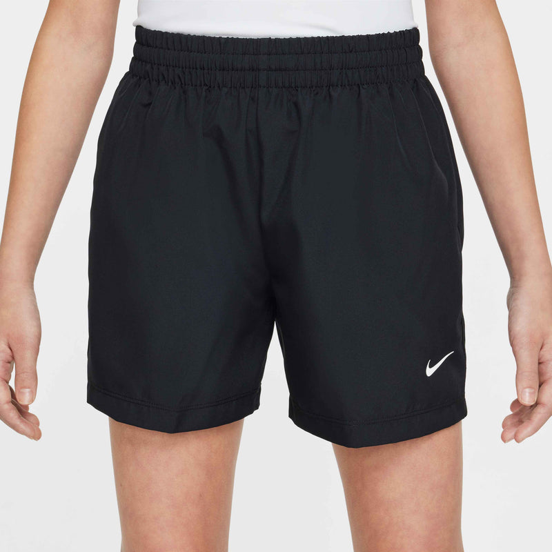 Big Kids' Multi Dri-FIT 4" Woven Shorts in Black/White
