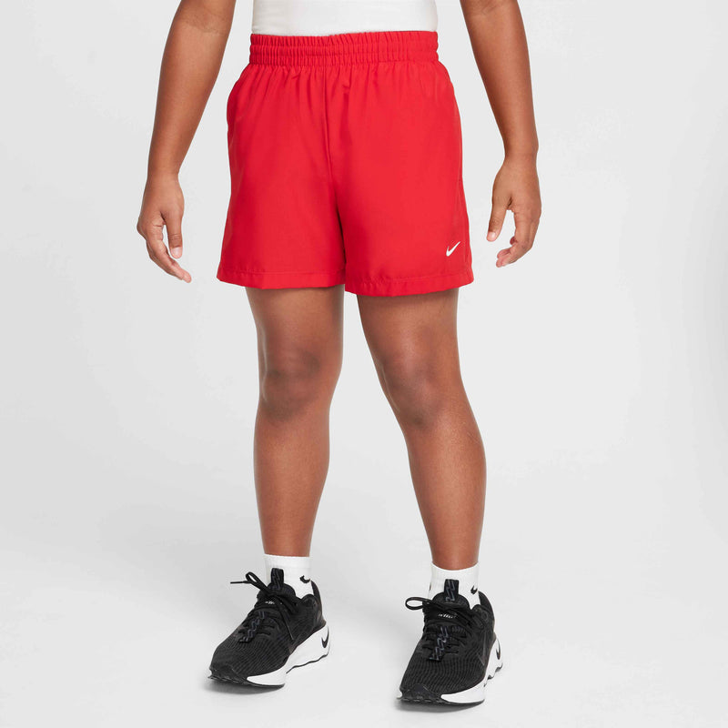 Big Kids' Multi Dri-FIT 4" Woven Shorts in University Red/White