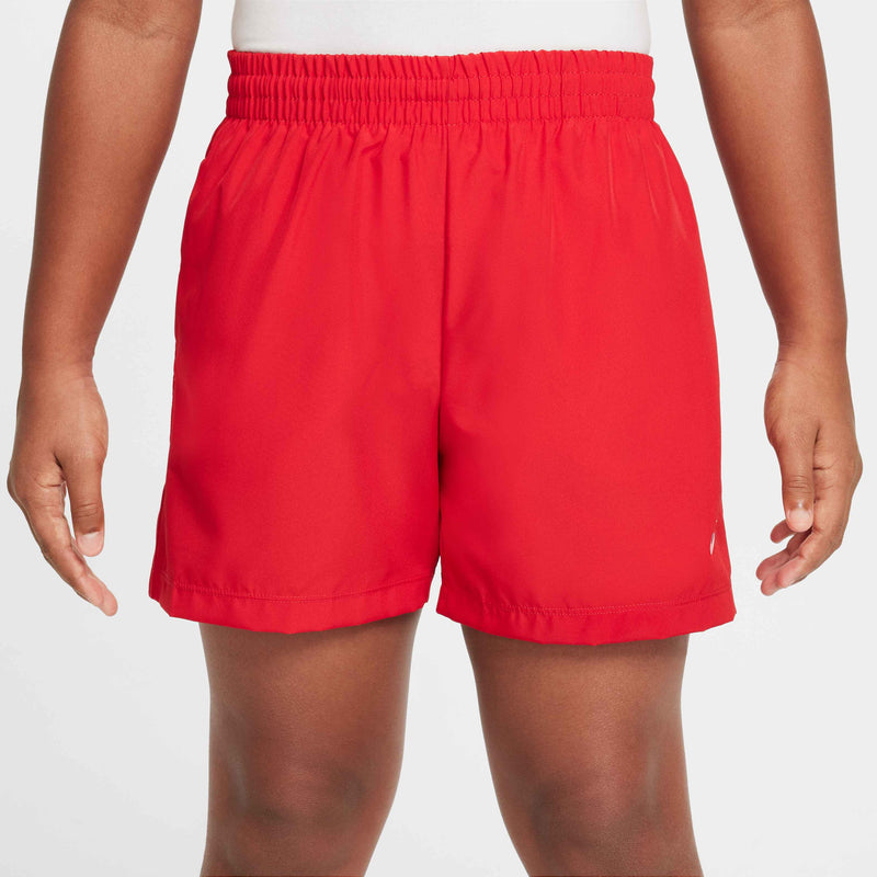 Big Kids' Multi Dri-FIT 4" Woven Shorts in University Red/White
