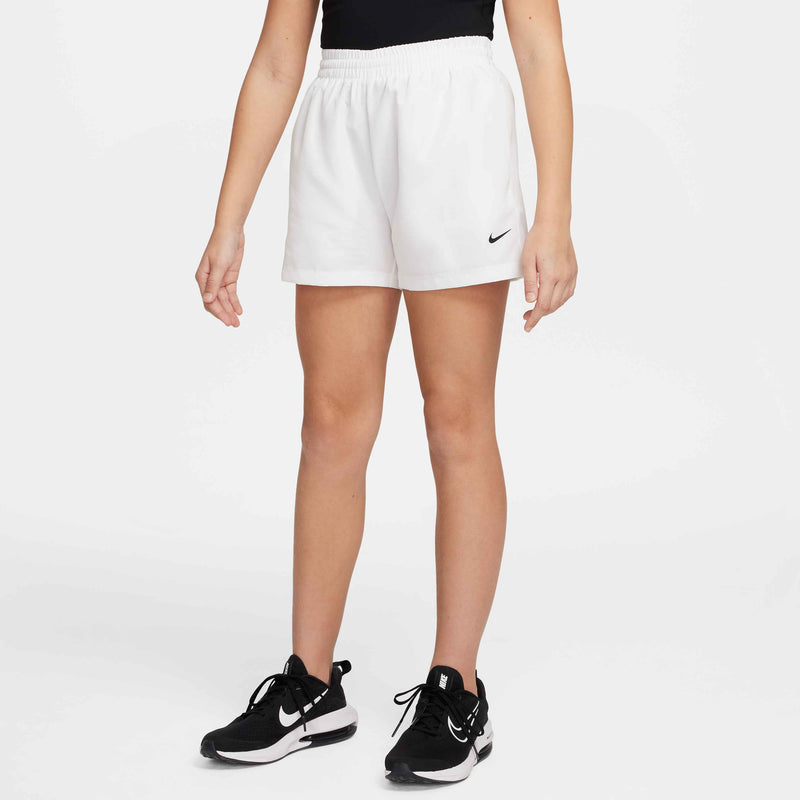 Big Kids' Multi Dri-FIT 4" Woven Shorts in White/Black