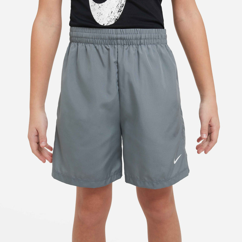 Big Kids' Multi Dri-Fit Training Shorts In Smoke Grey/White