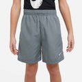 Big Kids' Multi Dri-Fit Training Shorts In Smoke Grey/White