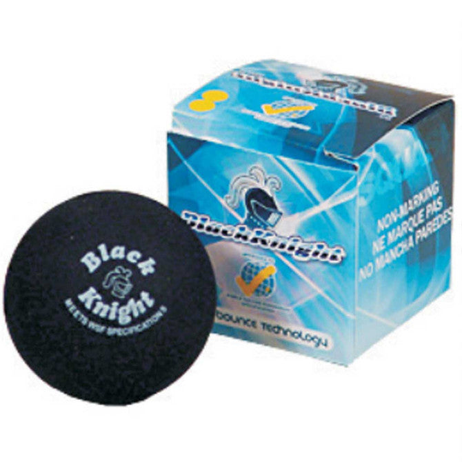 Black Knight Tru-Bounce Technology Double Yellow DOT Squash Balls