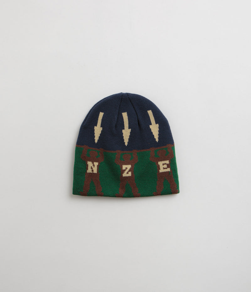 Bronze 56K Arrow Skully Beanie in Green
