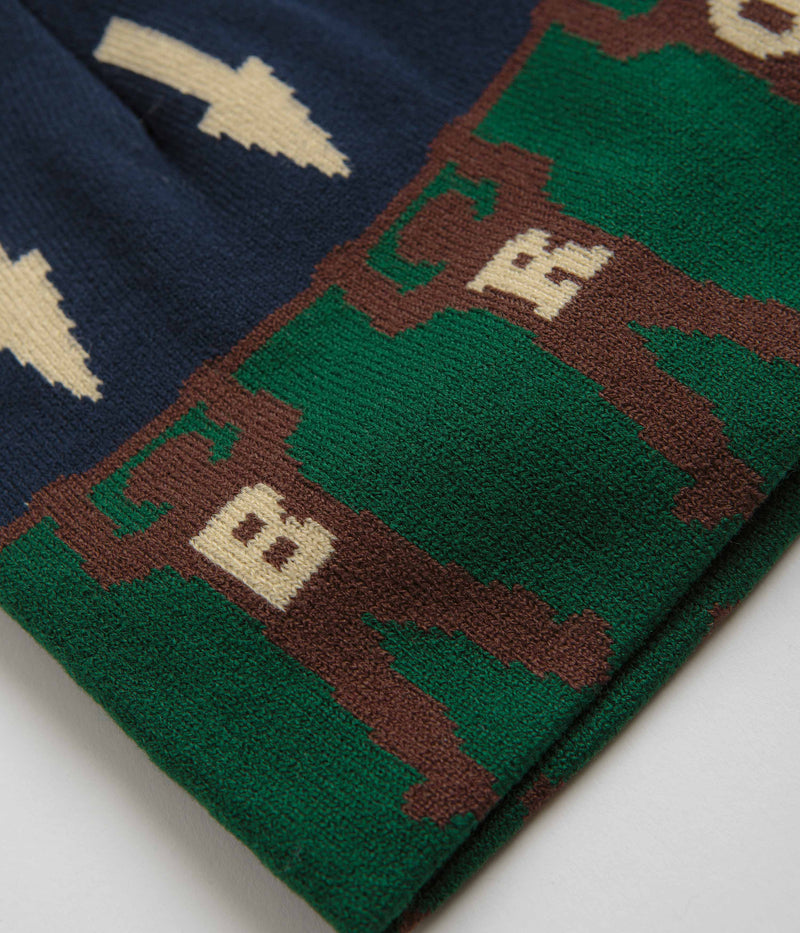 Bronze 56K Arrow Skully Beanie in Green