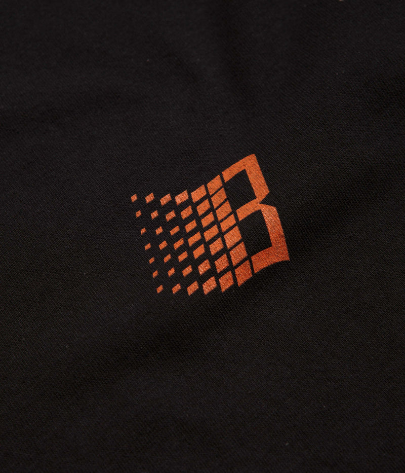Bronze 56K B Logo T-Shirt in Black and Orange