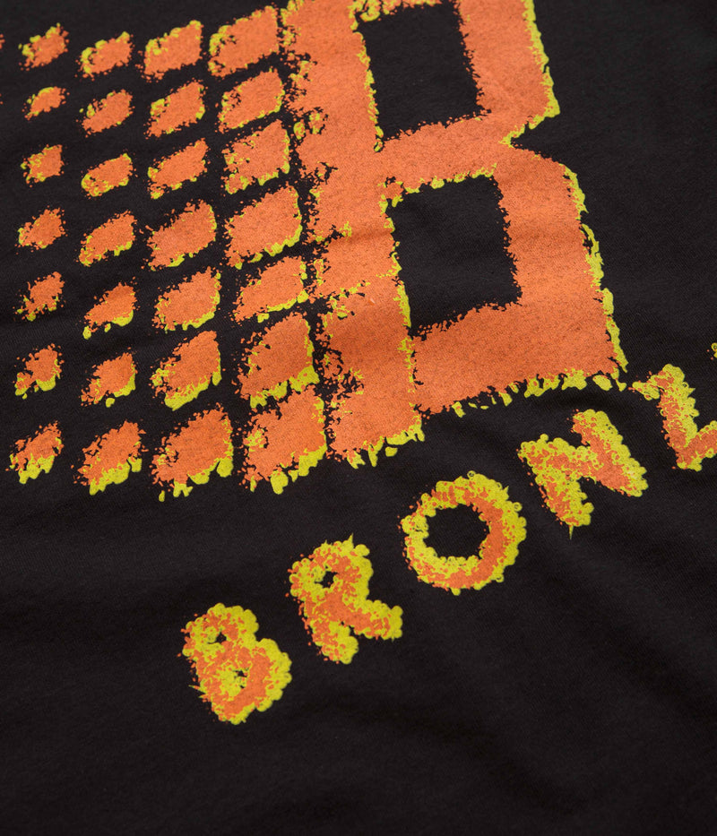 Bronze 56K B Logo T-Shirt in Black and Orange