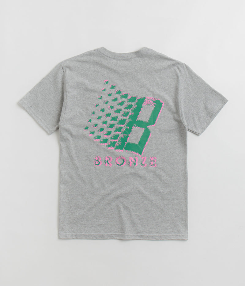 Bronze 56K B Logo T-Shirt in Heather Grey