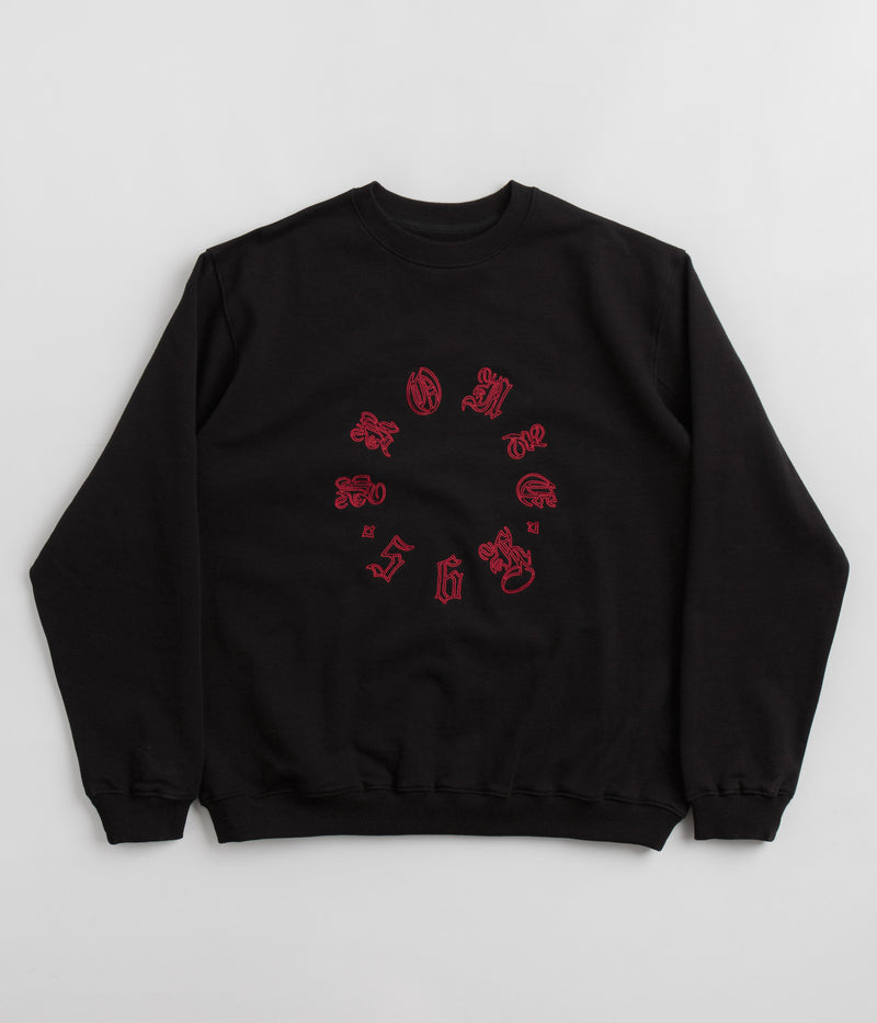 Bronze 56K Old E Circle Crewneck Sweatshirt in Black