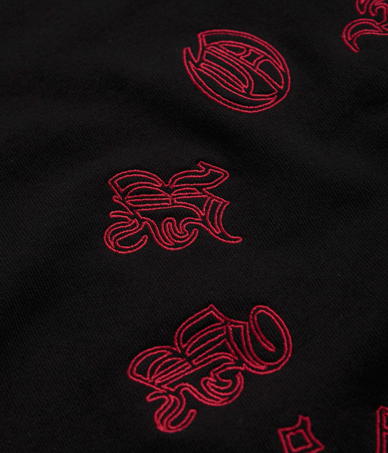 Bronze 56K Old E Circle Crewneck Sweatshirt in Black