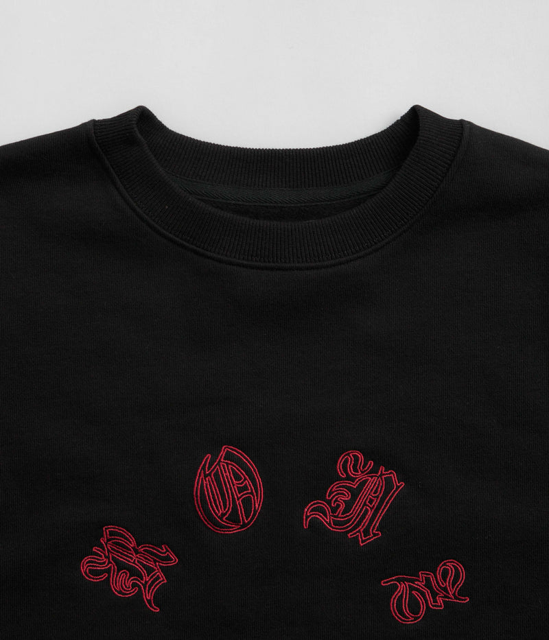 Bronze 56K Old E Circle Crewneck Sweatshirt in Black