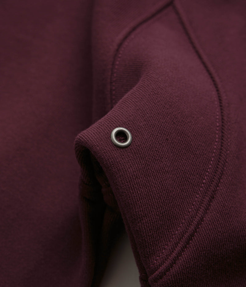 Bronze 56K Old E Circle Crewneck Sweatshirt in Burgundy