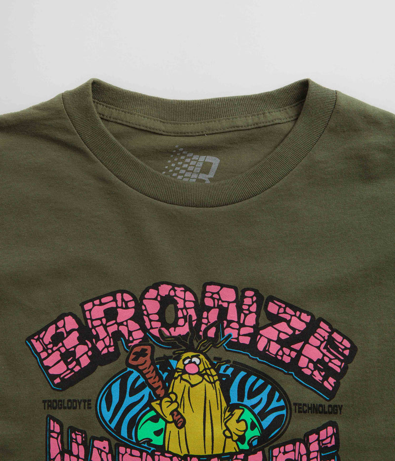 Bronze 56K Troglodyte T-Shirt in Military Green