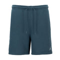 Men's fleece shorts in squadron blue with drawstring waist