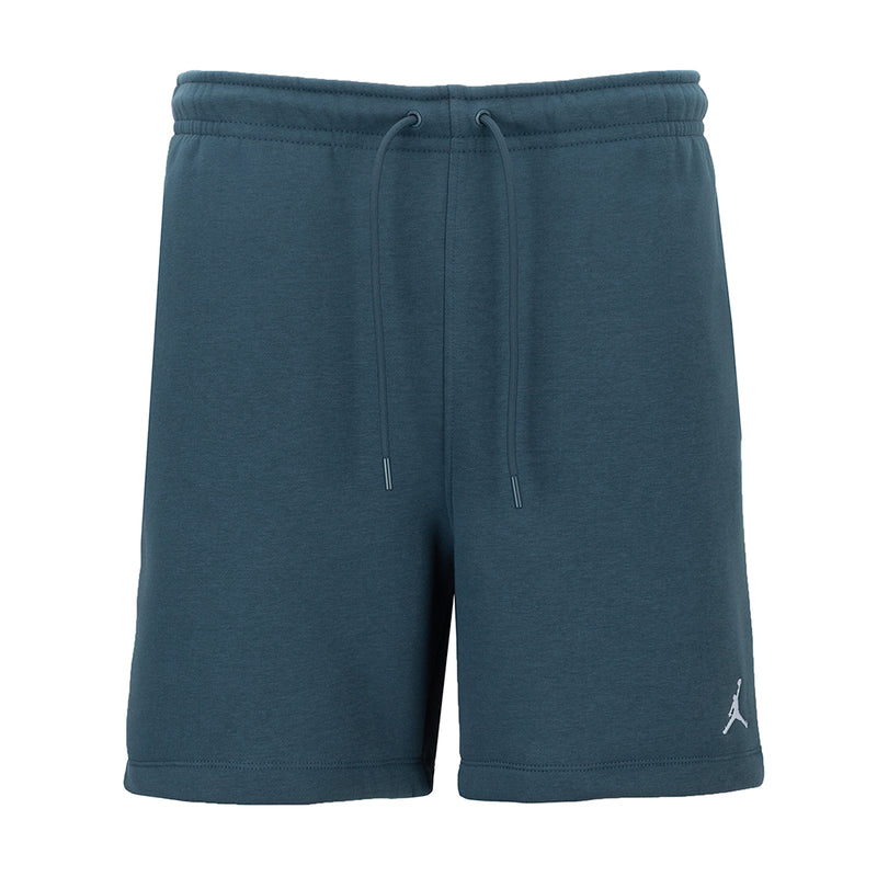Men's fleece shorts in squadron blue with drawstring waist