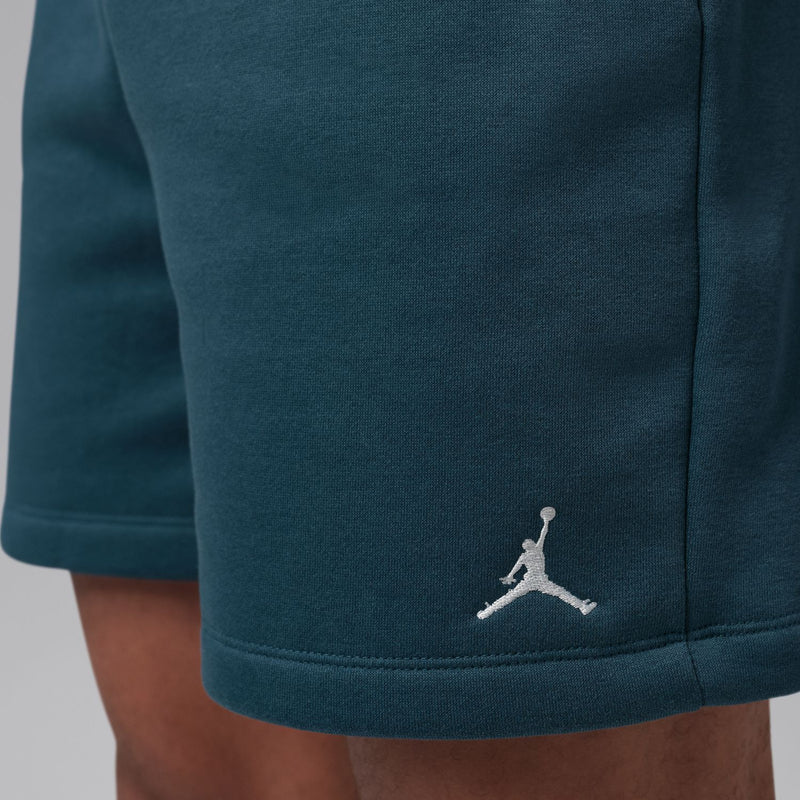 Men's fleece shorts with small Jordan logo on side hem, squadron blue