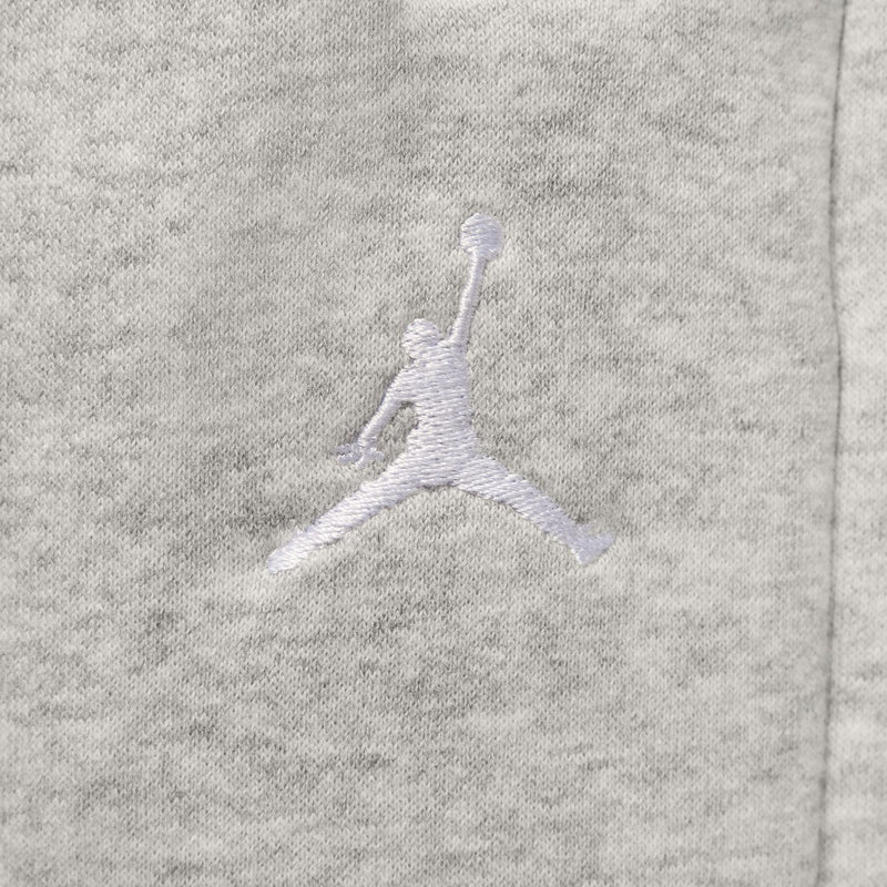 Heather grey sweatpants detail: embroidered Jumpman logo