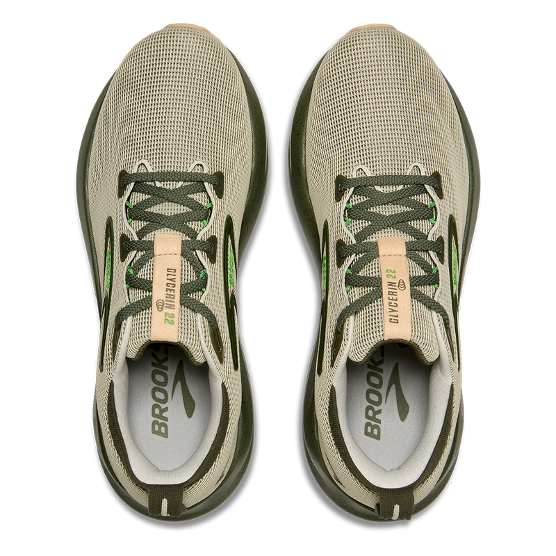 Brooks Glycerin 22 Beetle Celadon Ivory