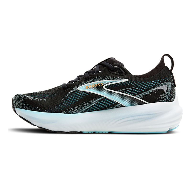 Brooks Glycerin 22 Black - Atomizer - Blazing Orange