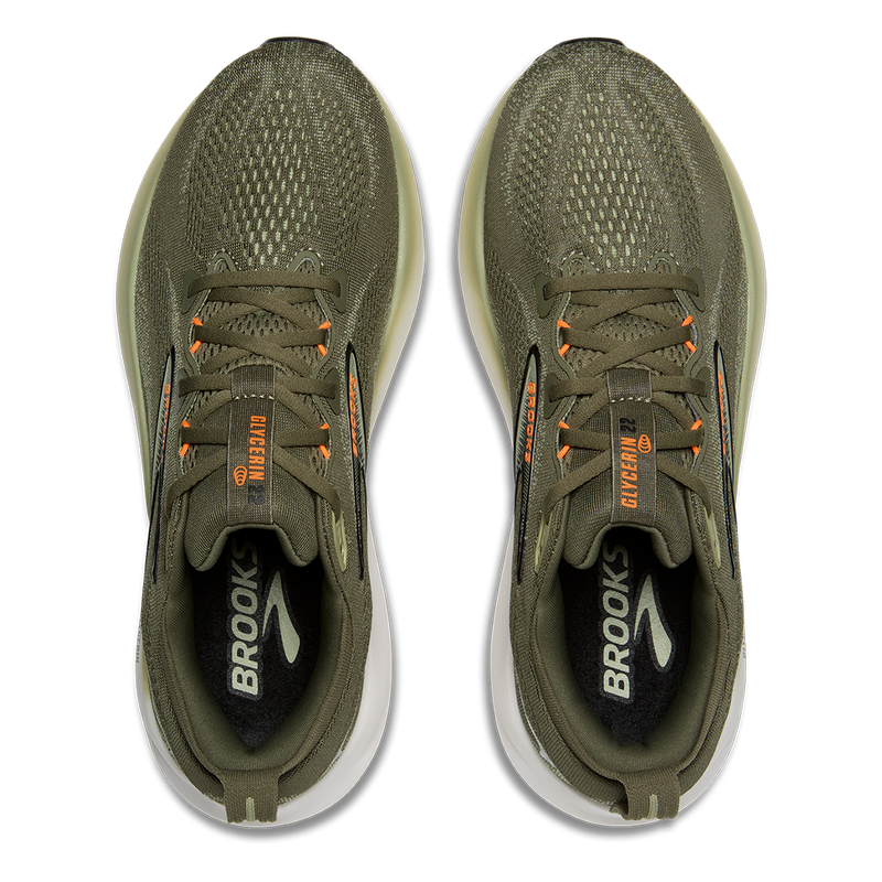 Brooks Glycerin 22 Dusty Olive - Tea - Orange