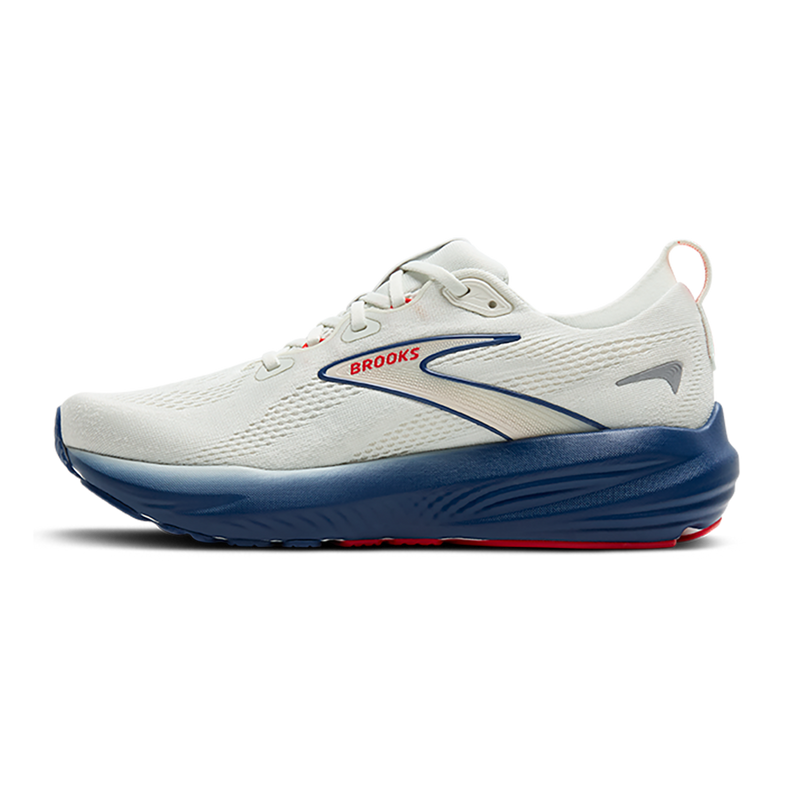 Brooks Glycerin 22 Gray - Navy Peony - Fiery Red