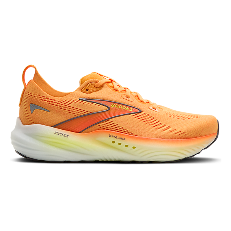 Brooks Glycerin 22 Orange - Nightlife - White