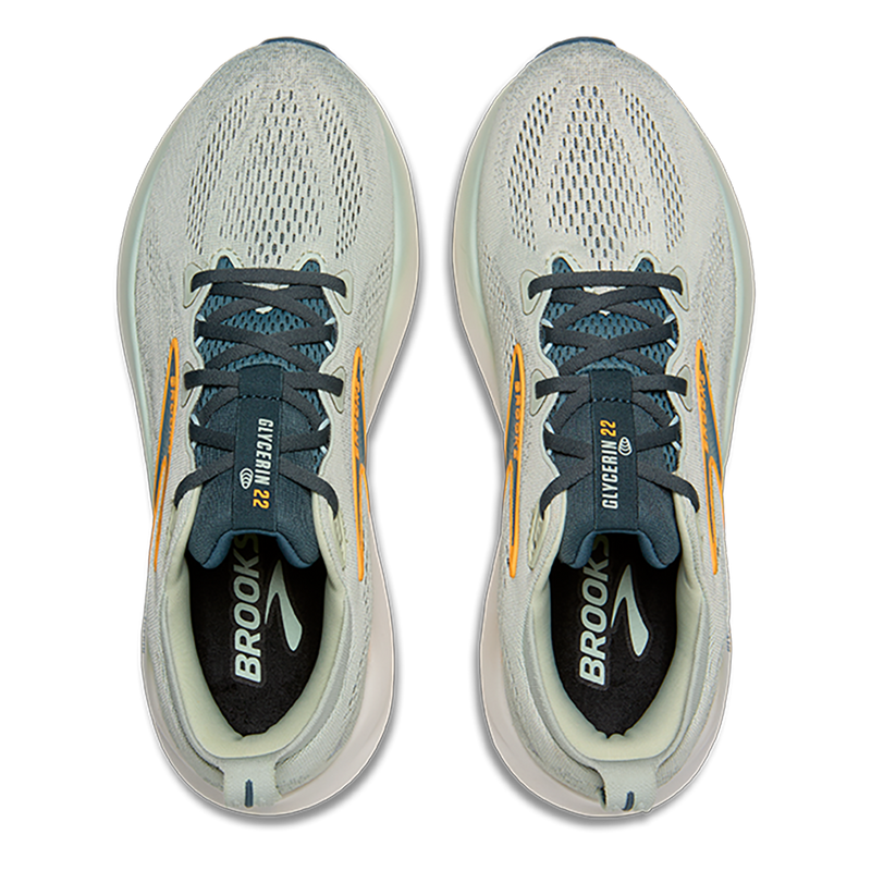 Brooks Glycerin 22 Smoke - Stormy - Orange