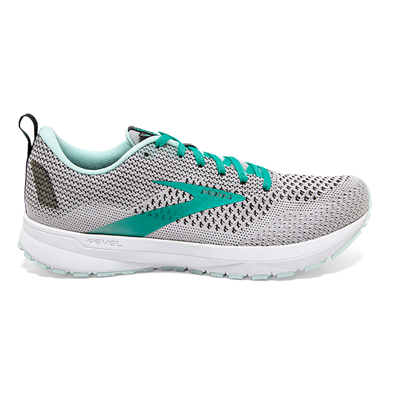 Brooks Revel 4 - Grey - Atlantis - Black