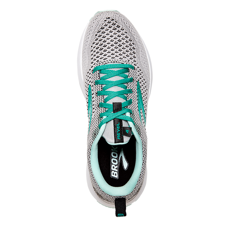 Brooks Revel 4 - Grey - Atlantis - Black