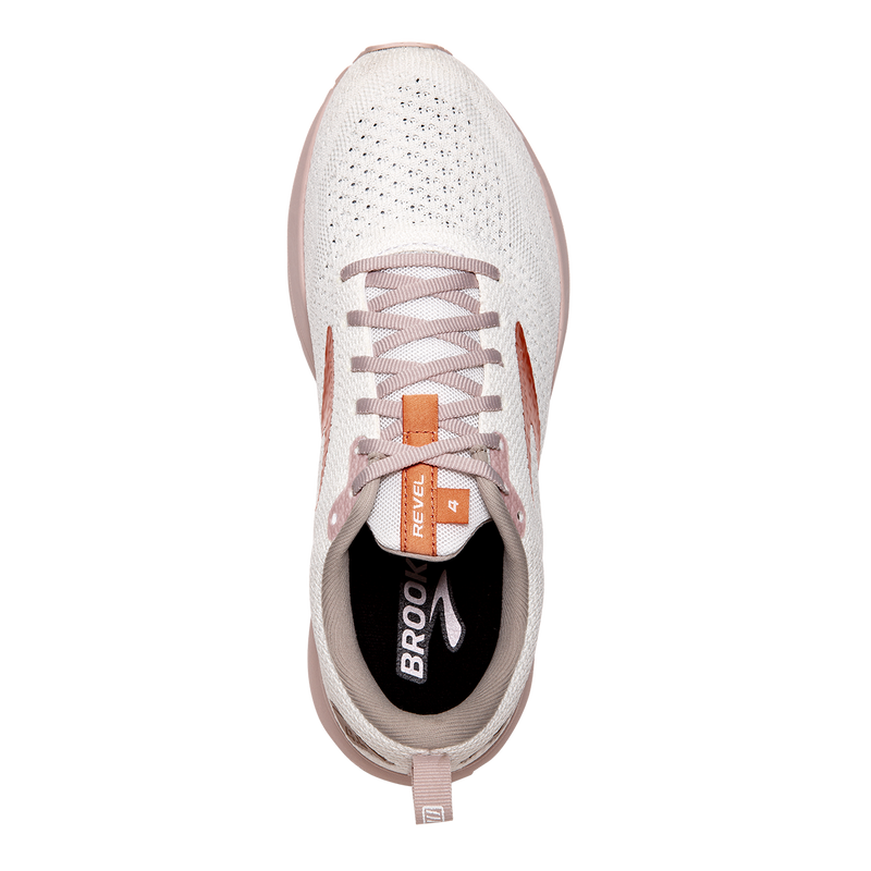 Brooks Revel 4 - White - Hushed Violet - Copper