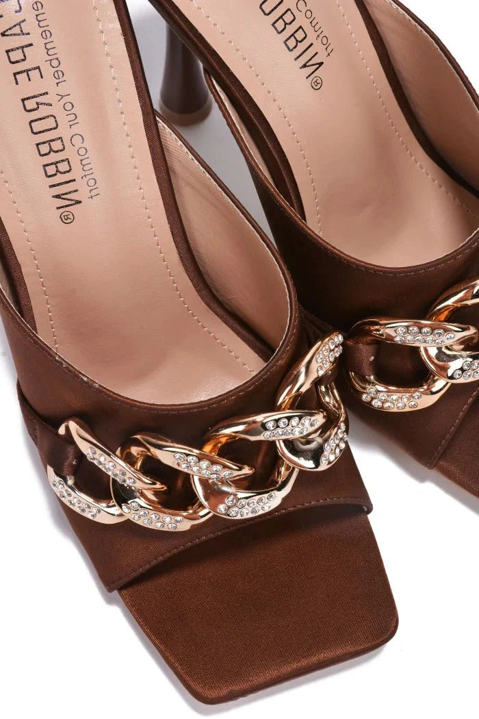 Cape Robbin Disteny Sexy Stiletto High Heels for Women Brown | Shoe Time