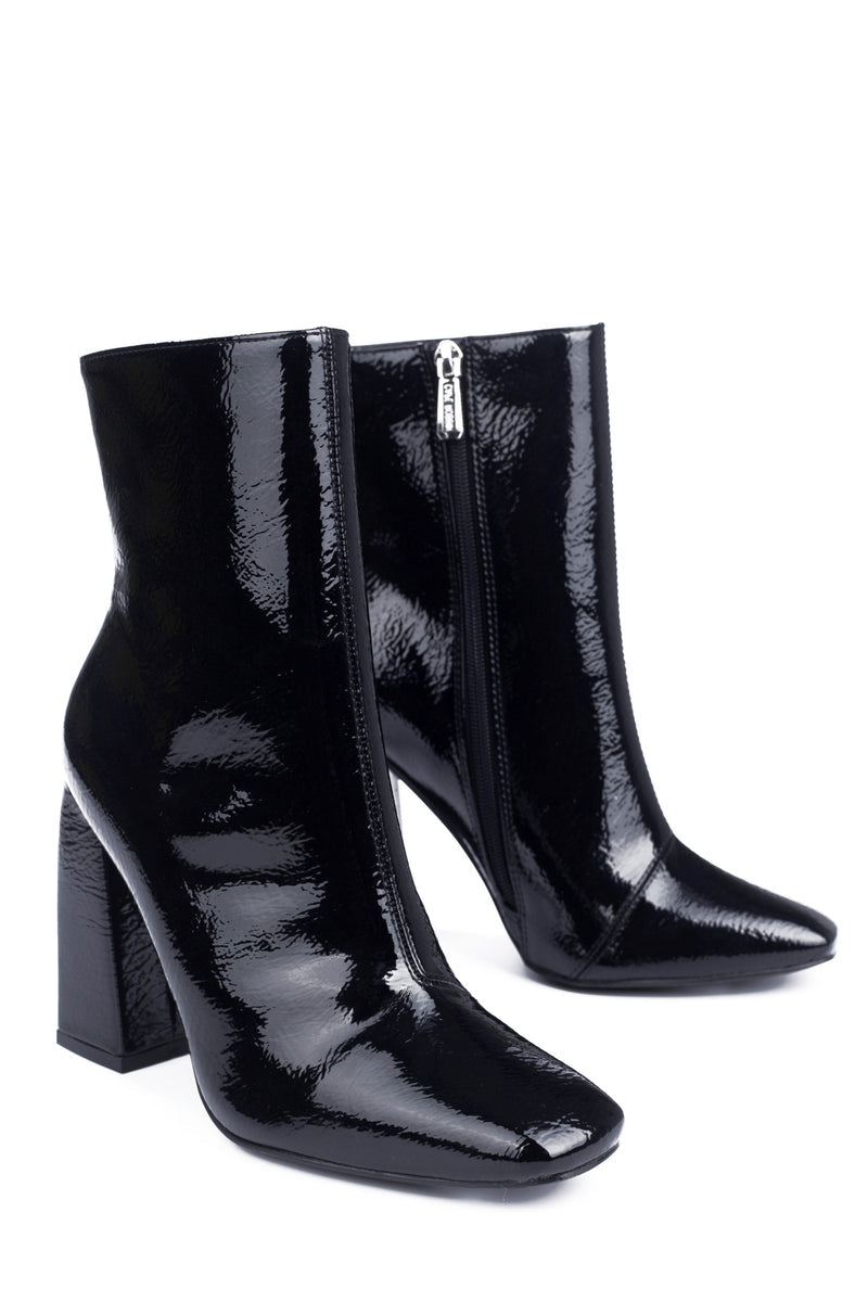 Cape Robbin VICTORY Ankle Boots Chunky Block High Heels Booties for Women