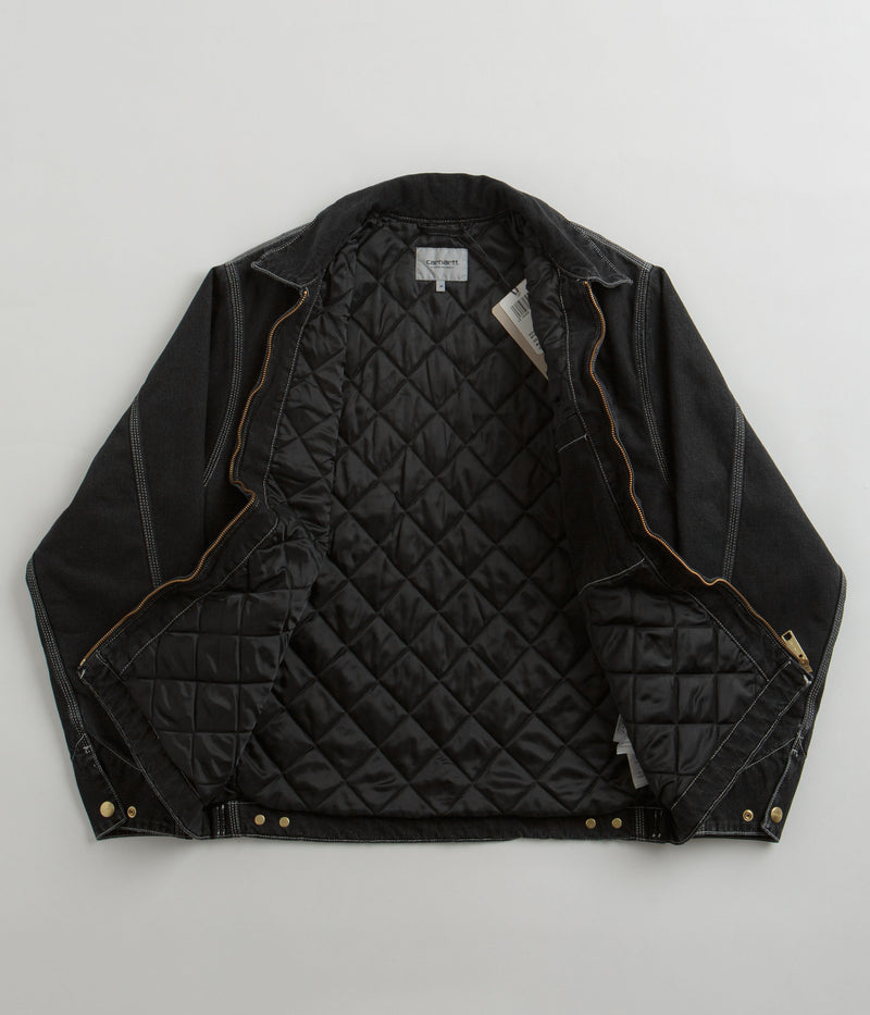 Carhartt OG Detroit Jacket in Black Stone Wash
