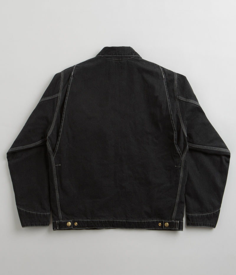 Carhartt OG Detroit Jacket in Black Stone Wash