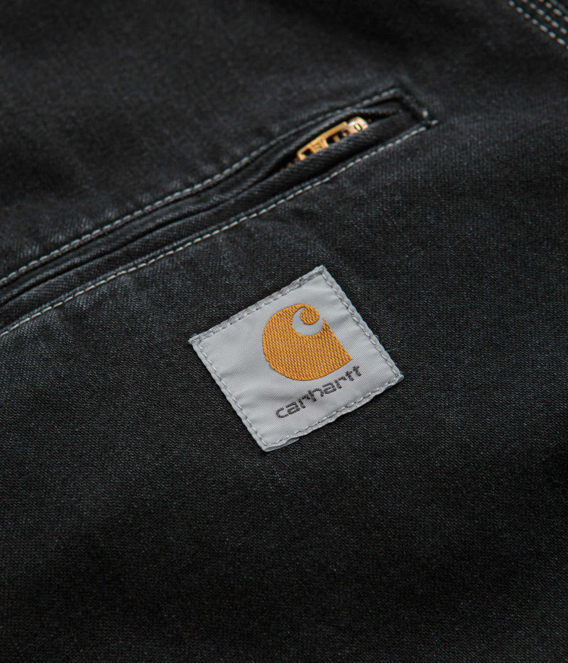 Carhartt OG Detroit Jacket in Black Stone Wash