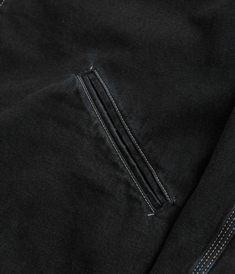 Carhartt OG Detroit Jacket in Black Stone Wash