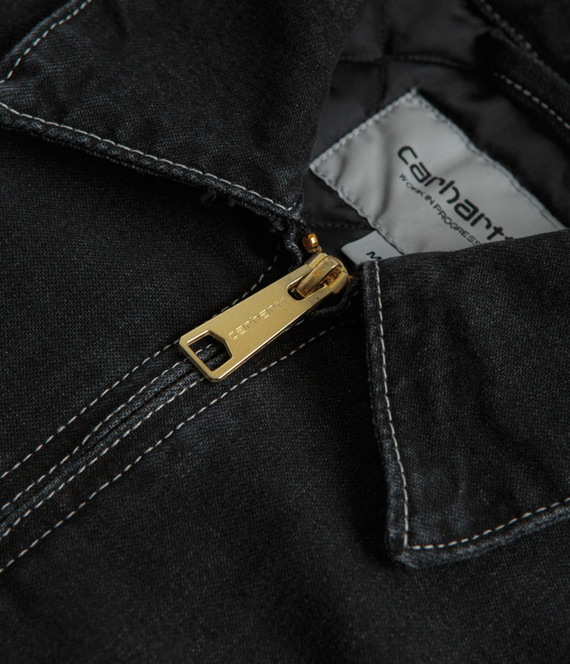 Carhartt OG Detroit Jacket in Black Stone Wash
